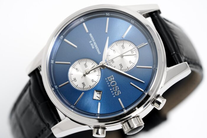 Hugo Boss Men's Watch Chronograph Blue Jet Leather - HB1513283 - Image 8